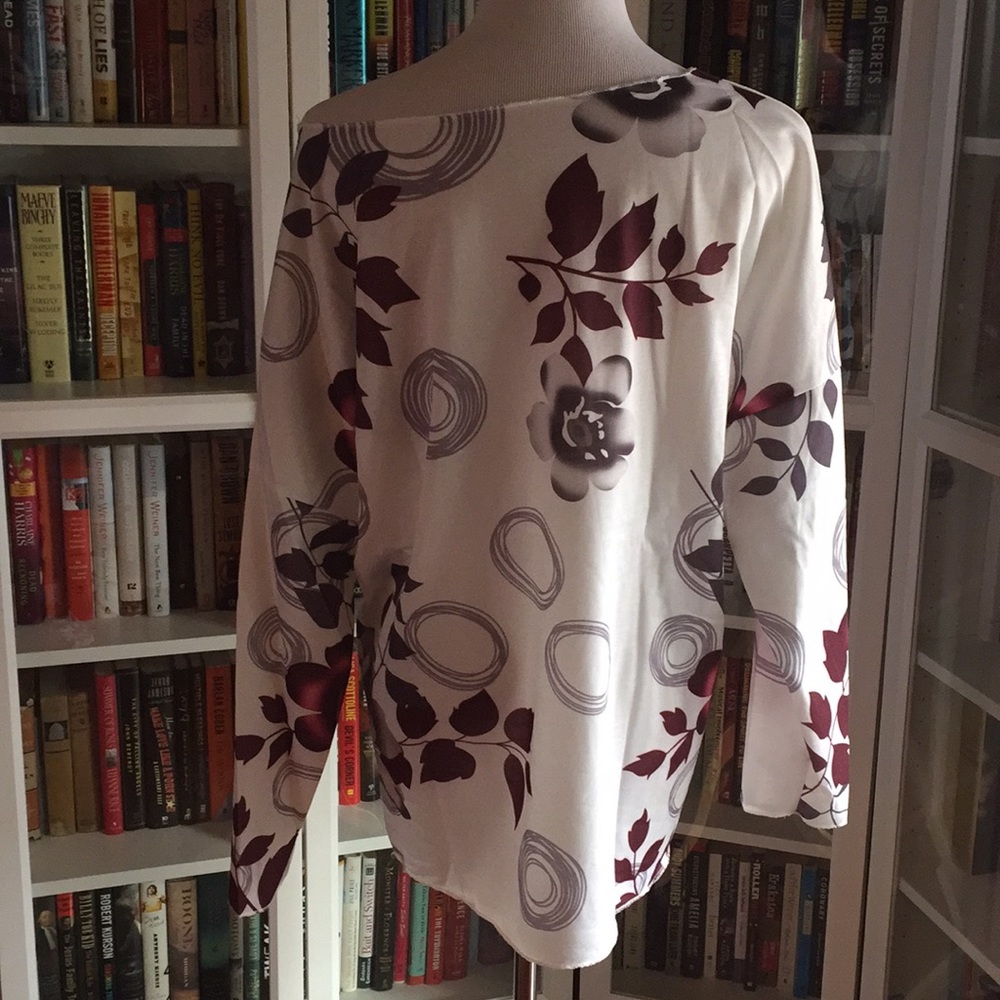 Drop Shoulder Floral Print Top - Picture 5 of 5